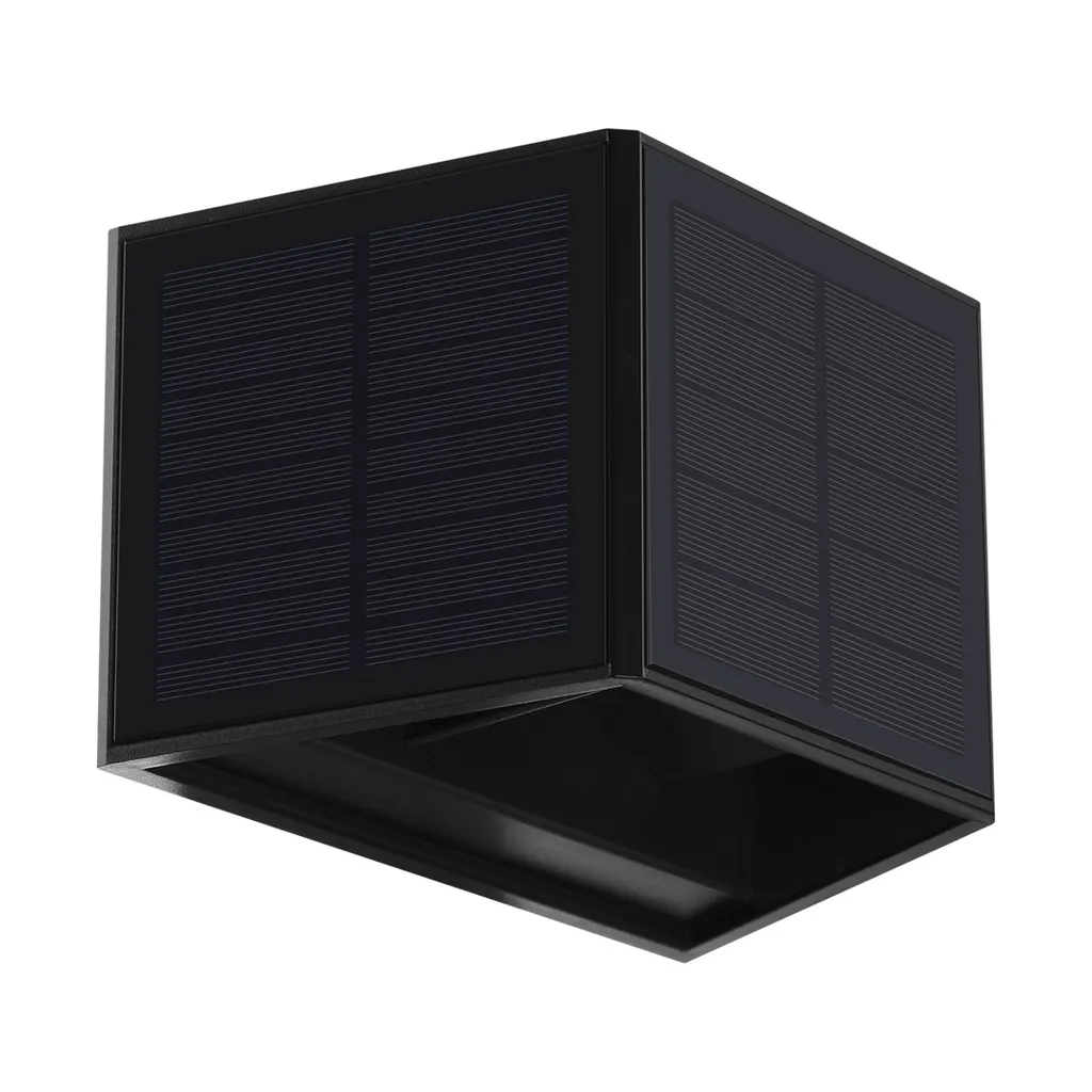 Lampada Solare Wings 50Lm 6000K: Applique da Esterno con Alette Regolabili