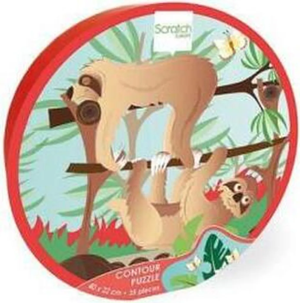 Puzzle de contour Faultier original avec découpe laser de précision