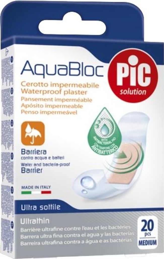 PIC AquaBlock wasserdichtes postoperatives Pflaster MEDIUM 20 Stück