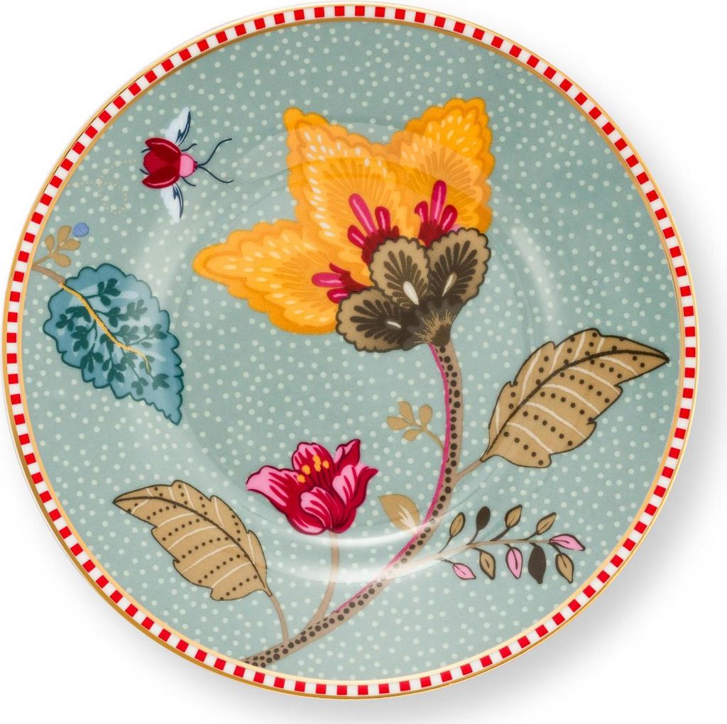 PIP STUDIO Blooming Tales Fantasy Blue Petit Four Brotteller 12cm