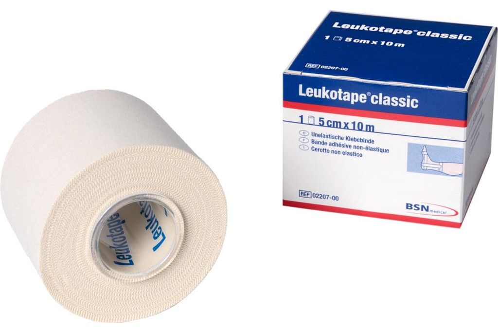 Leukotape 10m x 3.75 cm wit (1 stuk) Productafbeelding 