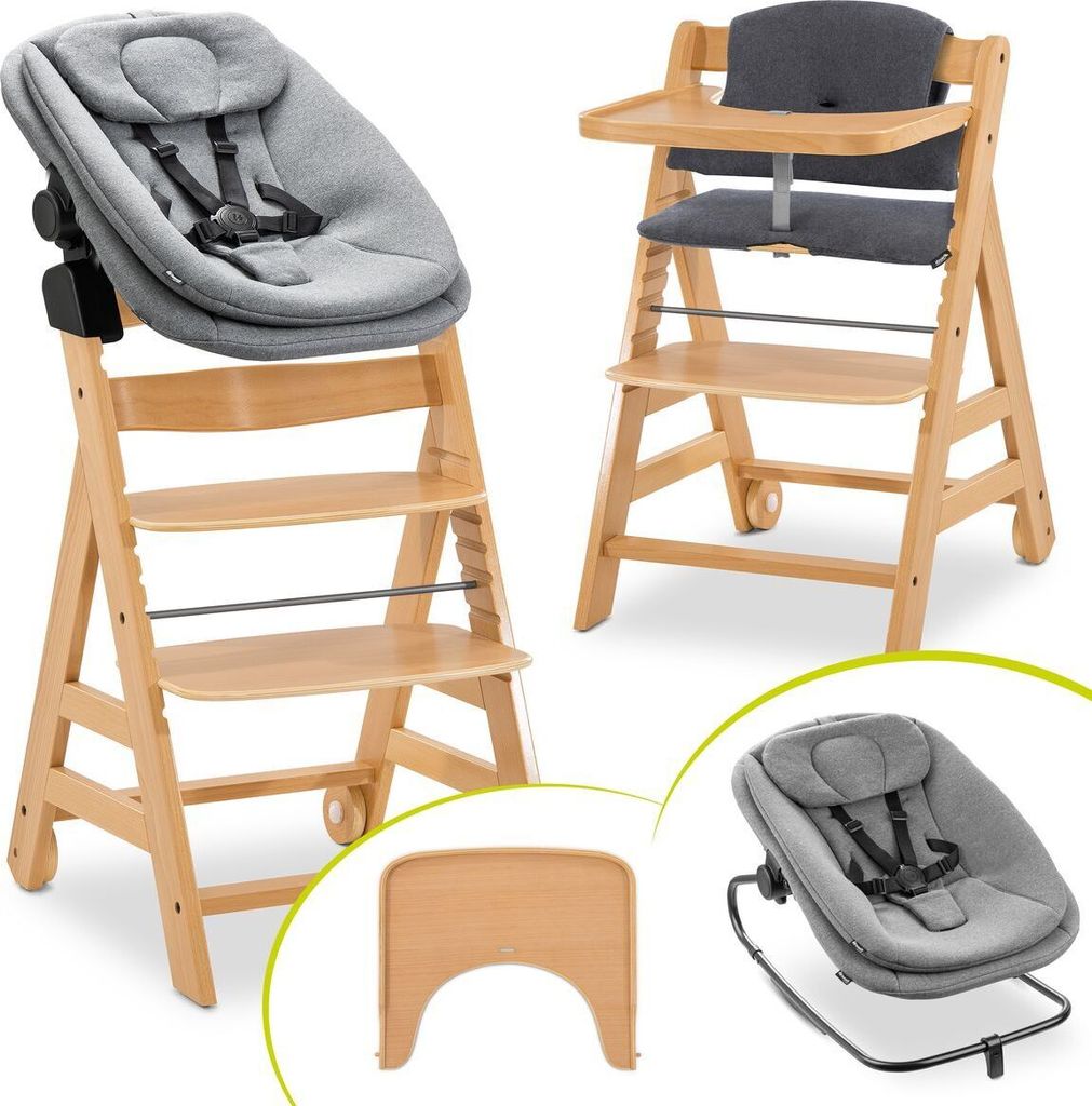 Hauck 5-tlg. Alpha Move Newborn Set Hochstuhl
