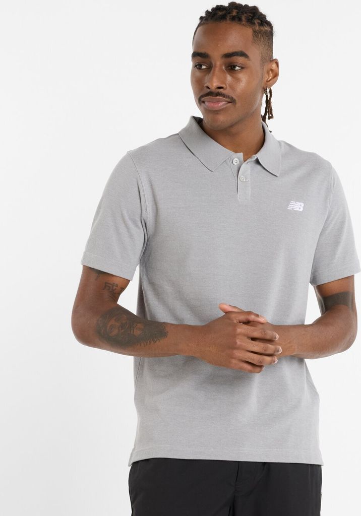 NEW BALANCE Baumwolle Pique Polo ATHLGREY AG ATHLGREY AG XXL