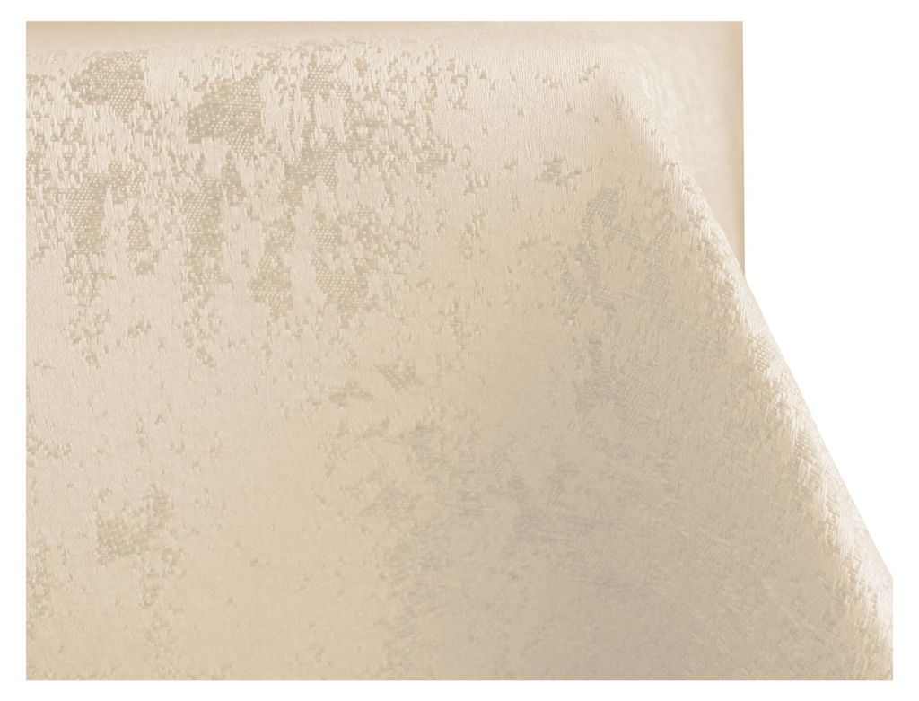 Tischdecke Marmoriert 135x180 cm Champagner Tischtuch Wasserabweisend