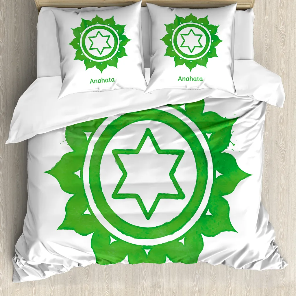 ABAKUHAUS Copripiumino Verde Chakra 155x220: Anallergico e Moderno