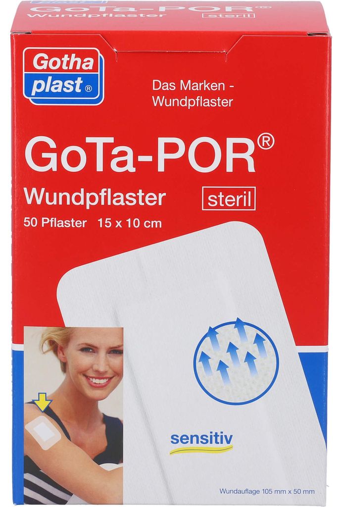 GoTa-POR Wundpflaster steril 150mmx100mm, 50 St PFL