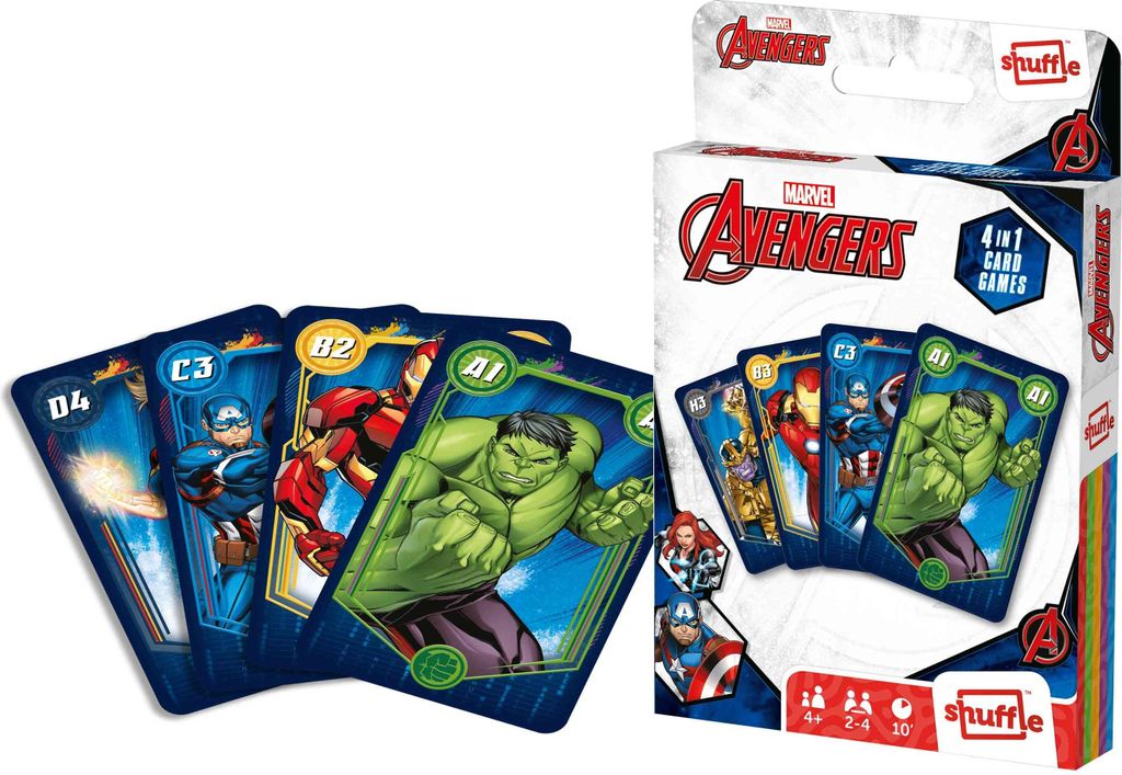 Das Spiel „Avengers Shuffle 4-in-1“ Produktbild 