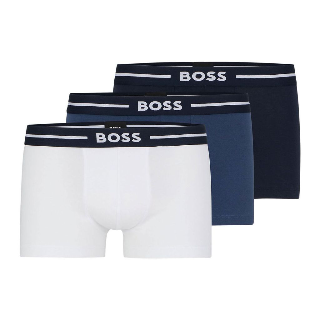 BOSS Herren Socken 3er-Pack - Gerippte Baumwolle Mit Blockstreifen