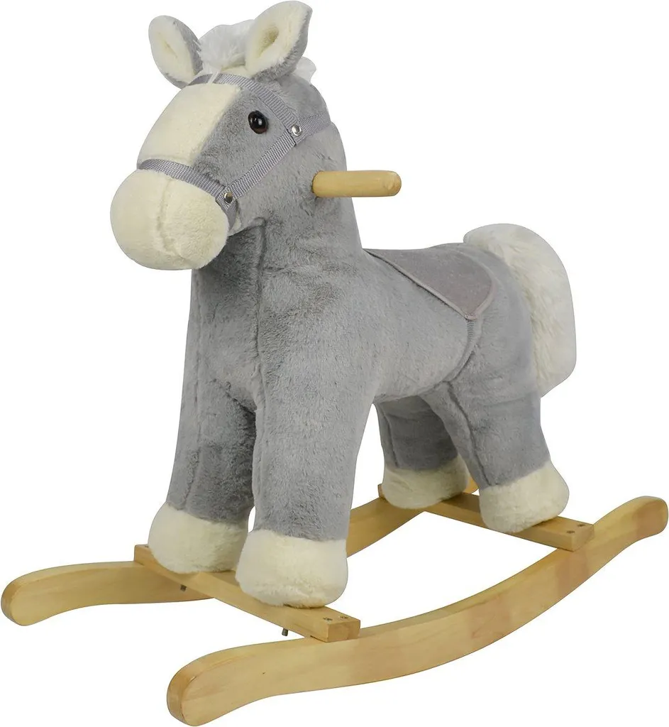 Cheval à bascule CHIPOLINO Gris : balancement stable et ultra sécurisé