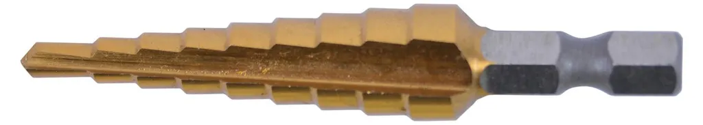 Foret étagé Makita 9 tailles 4-12 mm D-40113 haute résistance HSS