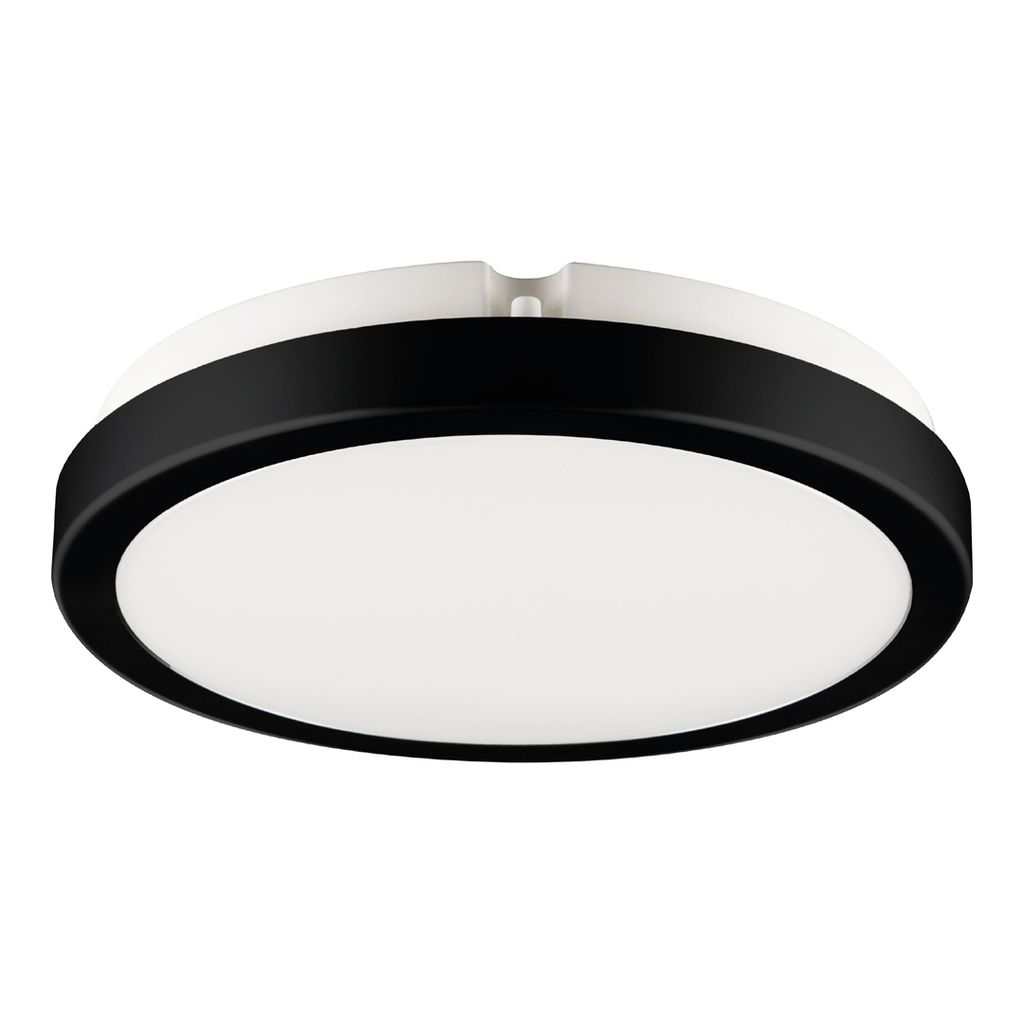 Runde Deckenleuchte 22 cm LED 18W schwarz / weiß Vera Produktbild 
