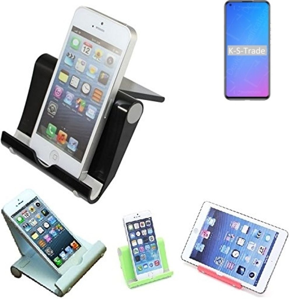 K-S-Trade Handy-Ständer kompatibel mit Doogee N30 faltbarer Tischständer Smartphone Tablet Halterung Reise