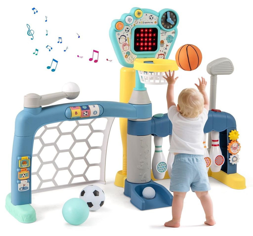 Centro sportivo 5 in 1 per bambini: basket, calcio, golf e Immagine del prodotto 
