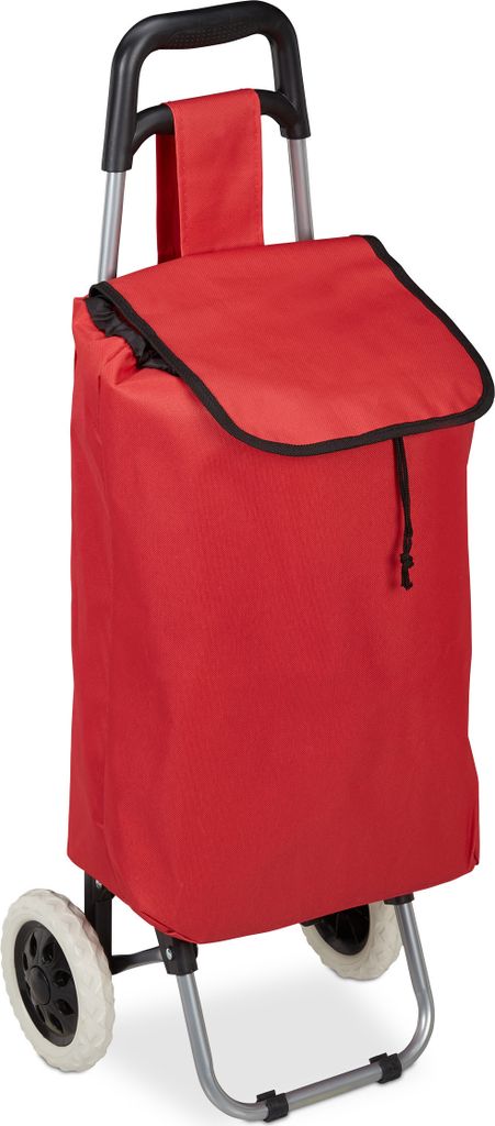 Relaxdays Einkaufstrolley klappbar, Abnehmbare Tasche 28 L, Produktbild 