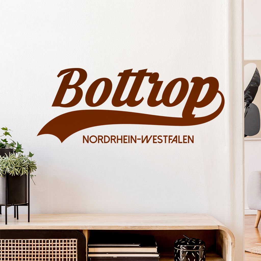 Bottrop Nordrhein-Westfalen Wandtattoo Wandaufkleber Wall Sticker - Dekoration, Küche, Wohnzimmer, Schlafzimmer, Badezimmer