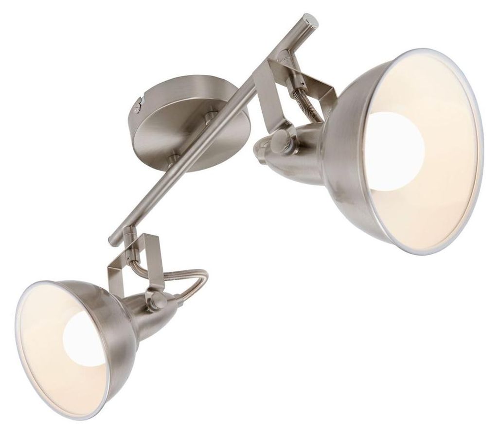 Deckenlampe Spots 2xE14 dreh-&schwenkbar 40W Metall Produktbild 
