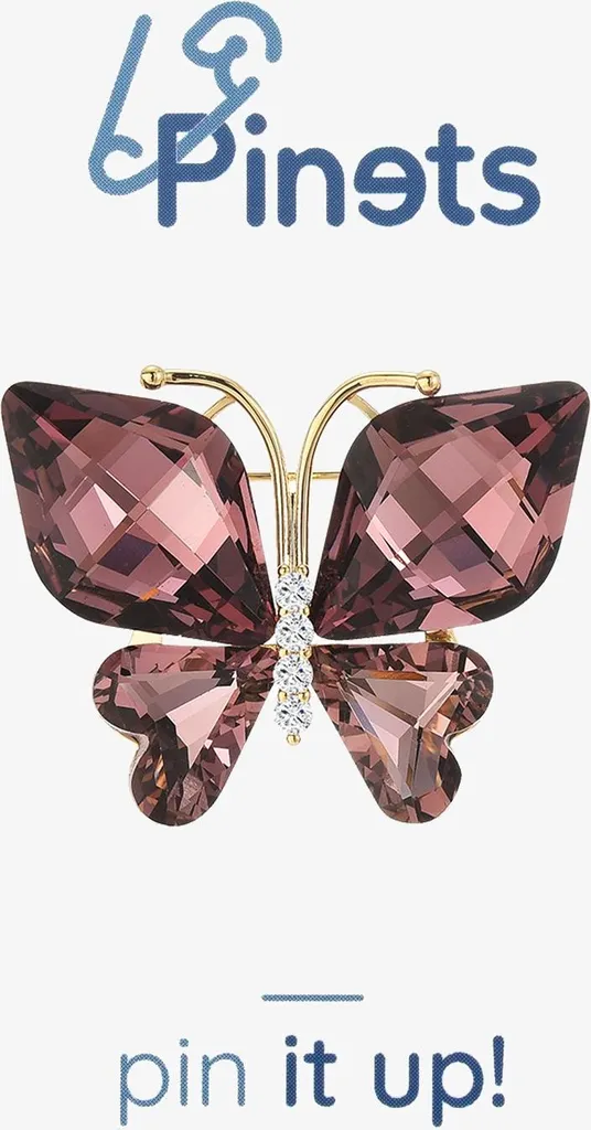 Spilla Farfalla Pinetti Oro 14kt - Accessorio Luxury per Eventi - 5