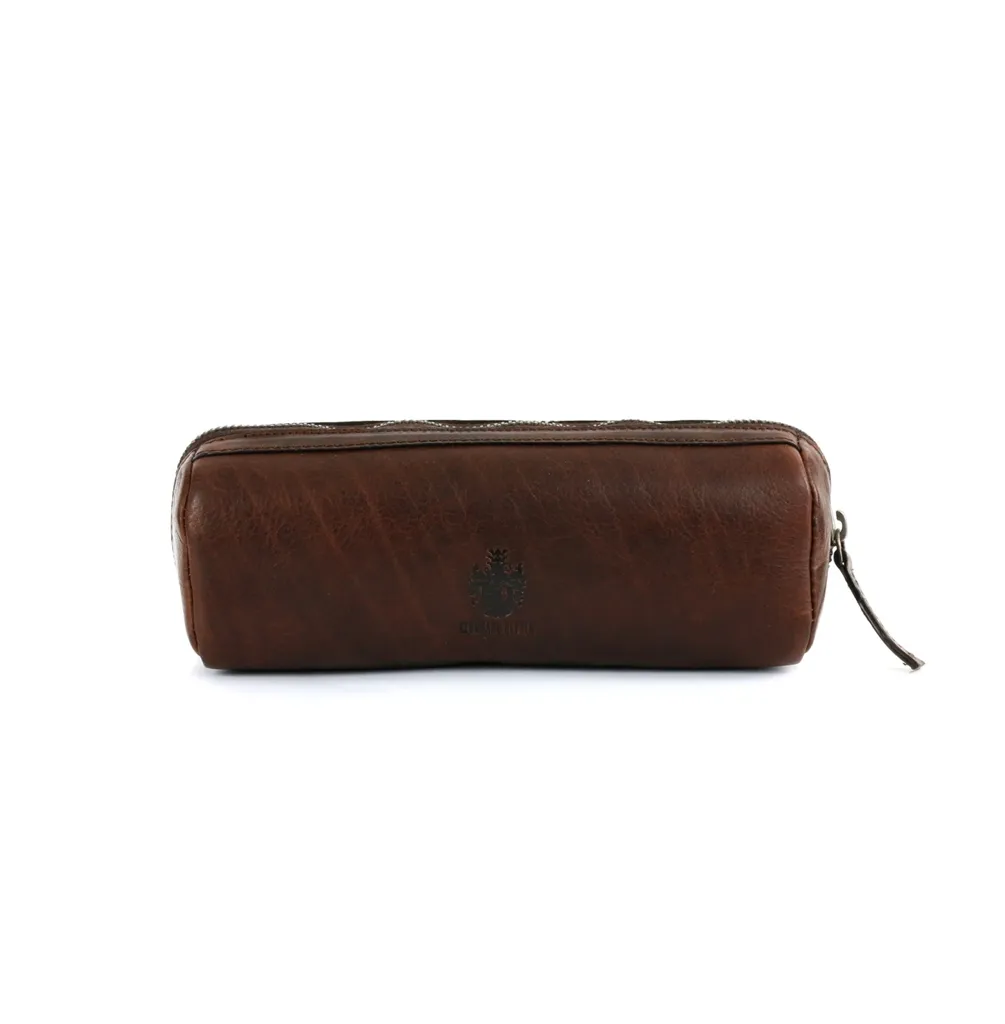 Trousse à crayons cuir robuste marron pour ne plus perdre vos stylos - 9