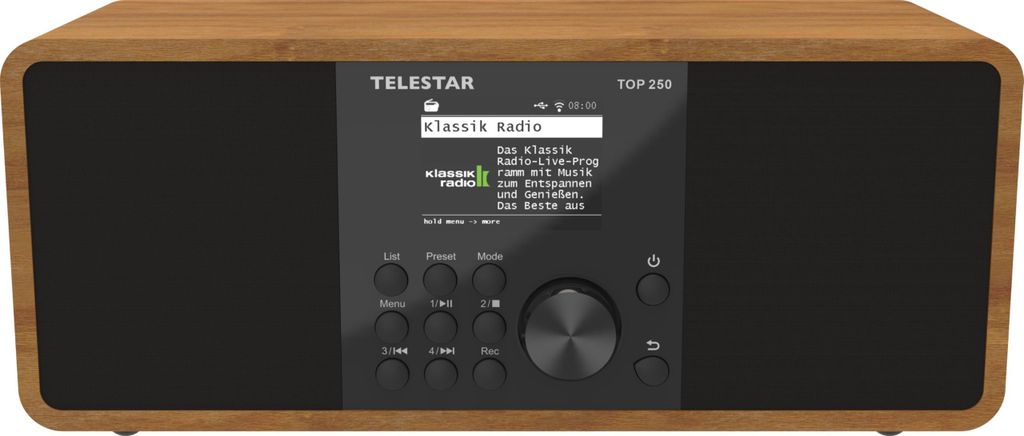 Telestar 5701250, Internet, Digital, DAB+, FM, 20 W, TFT, Produktbild 