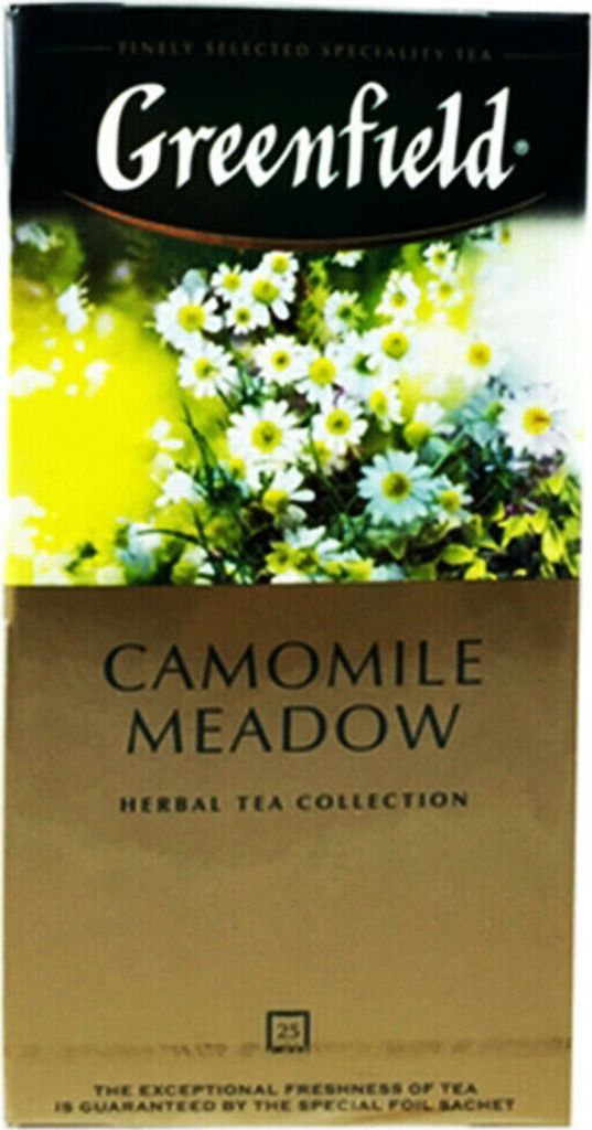 Greenfield Kamillenblütentee litschi Camomile Meadow 25 Produktbild 