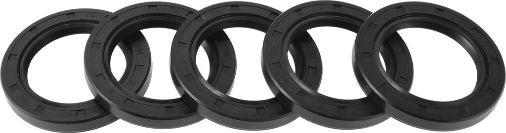 5 Stück Drehwellendichtung Hochdruck-Öldichtung 38x55x7mm Schwarz Nitril 70 Durometer Gummi