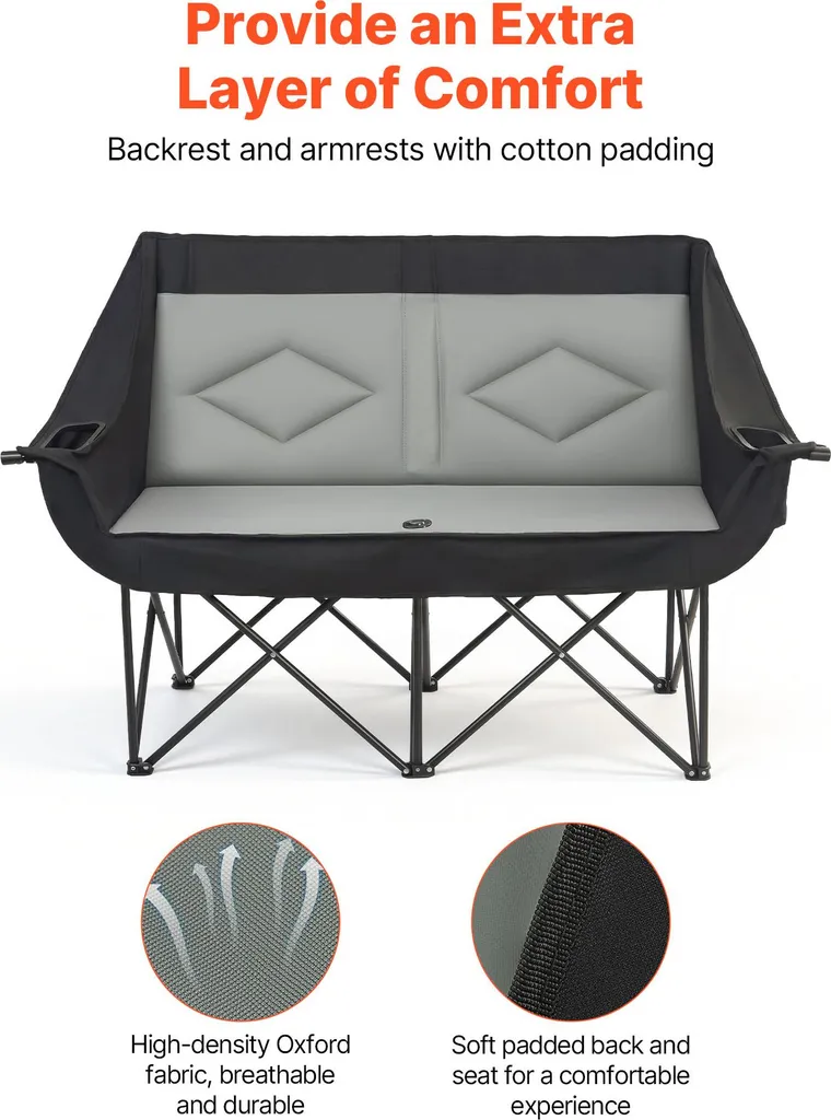 Chaise camping double pliable 300kg : la solution confort sans peine - 6