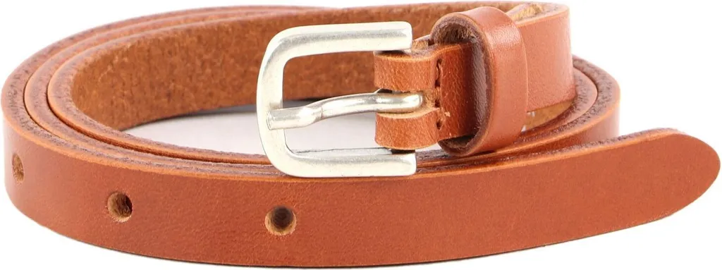 Vanzetti Pelle cintura cintura in vita 15mm Leather Belt W65 Cognac marrone chiaro