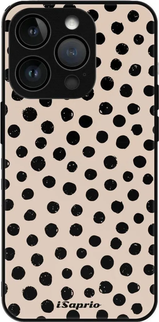 Coque iPhone 15 Pro iSaprio Motif Pois Brillant - Transparence et Chic
