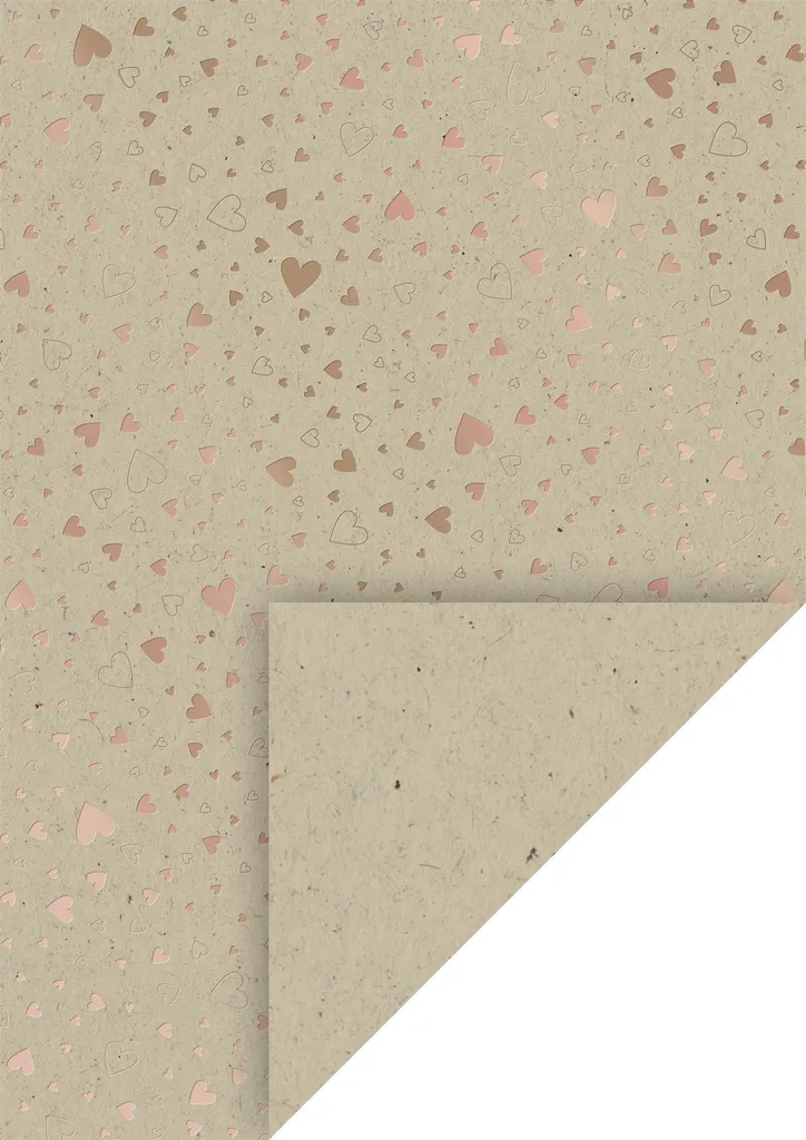 Papier Kraft A4 Cœurs Rose Gold Heyda 204772707 pour Loisirs Créatifs