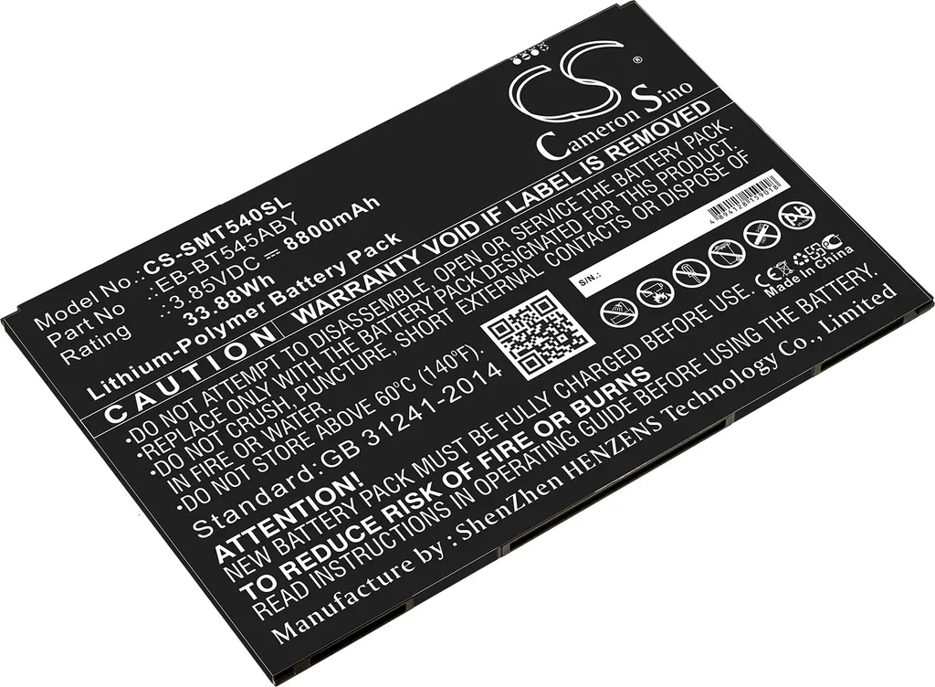 Batterie TECHTEK pour Samsung SM-T540 SM-T545 Tab Active Pro 10.1