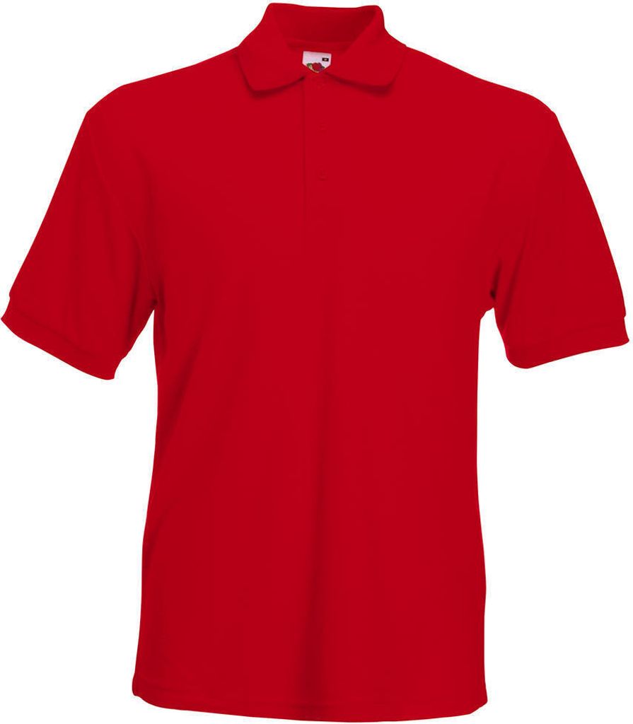 Fruit of the Loom 63-204-0 | 65/35 Heavy Piqué Poloshirt Herren - Farbe: Red - Größe: XXL