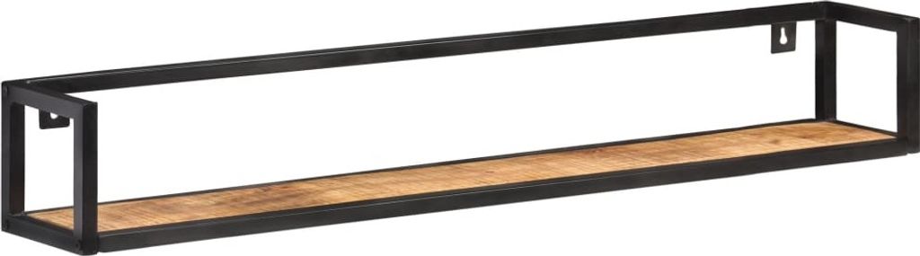 vidaXL Mensole a muro 2 pz. 120 cm Legno di mango grezzo Immagine del prodotto 