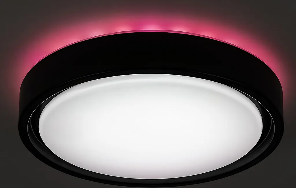 Plafonnier LED RGB 36cm Foster 3283 Rabalux Noir - Télécommande