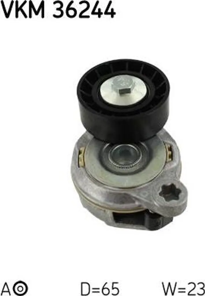 SKF VKM 36244 Rullo tenditore, cinghia trapezoidale dentata OE 31330379 compatibile con S80, S60, V60, V70, XC60, XC70