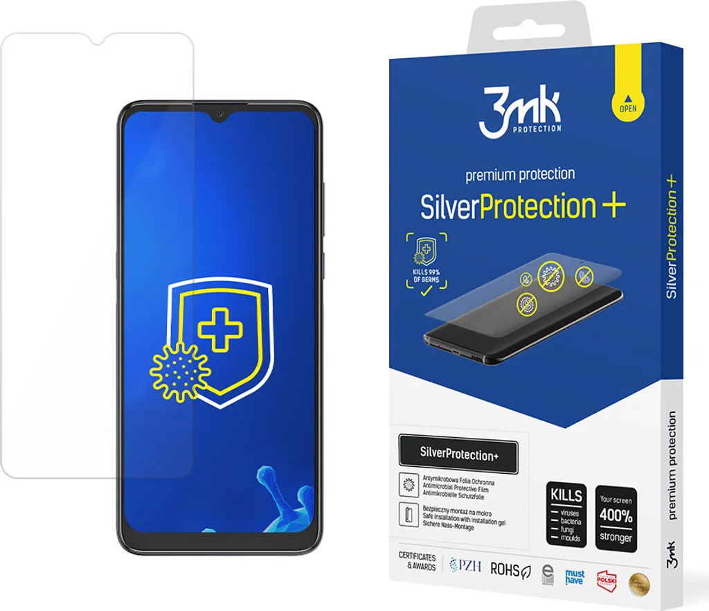 Pellicola Alcatel 1S 2021 3mk SilverProtection+ | Protezione Antibatterica