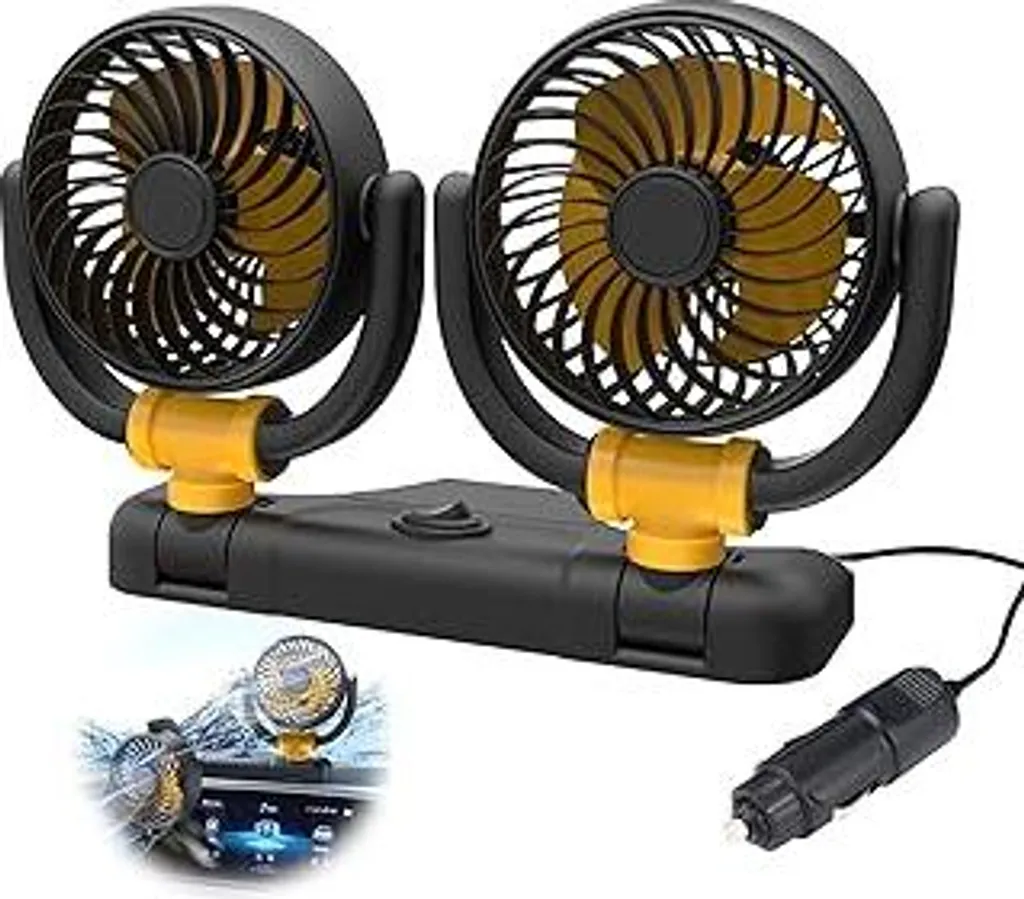 Ventilatore pieghevole, 5 velocità, con luce LED, inclinazione regolabile a 180°, adatto per casa, ufficio, camera da letto e cucina (beige) | Leroy Merlin