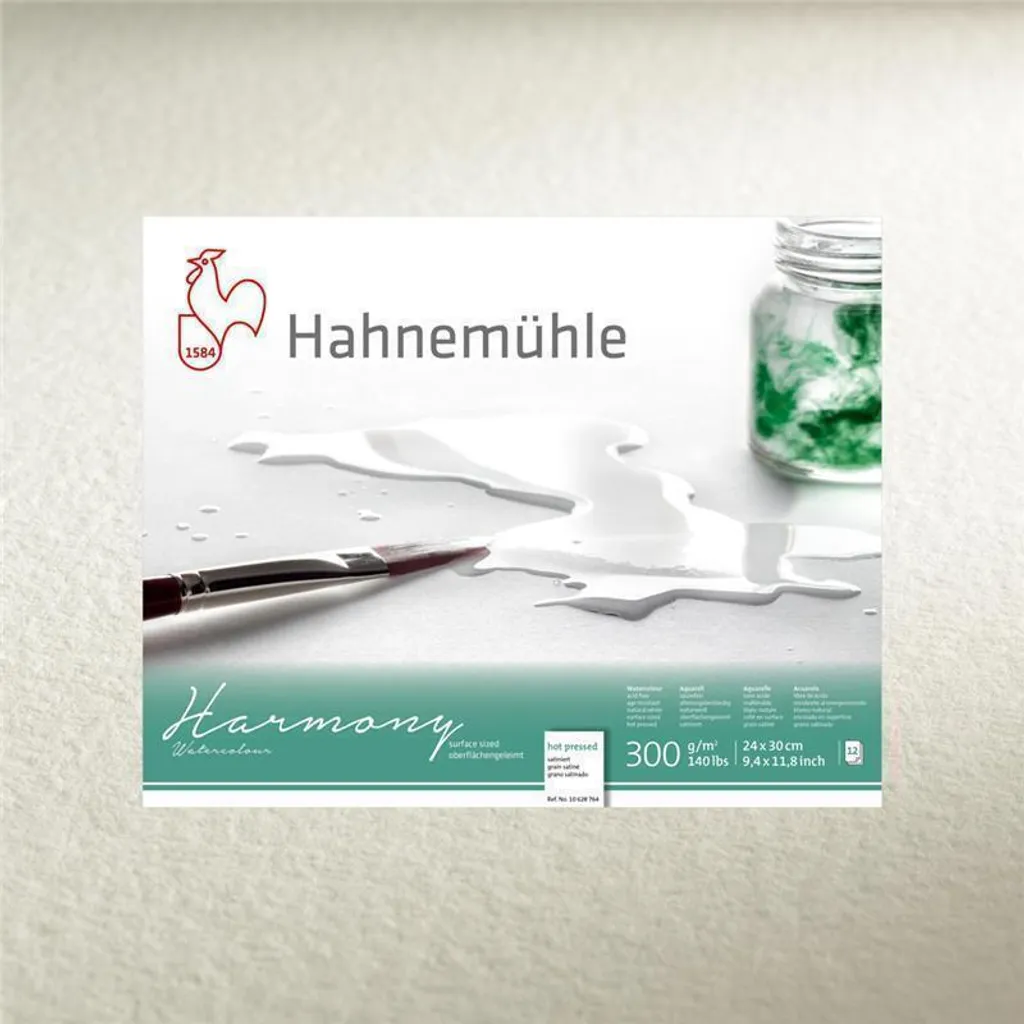 Bloc Aquarelle 300g Hahnemühle Harmony Satiné A3 avec collage 4 côtés