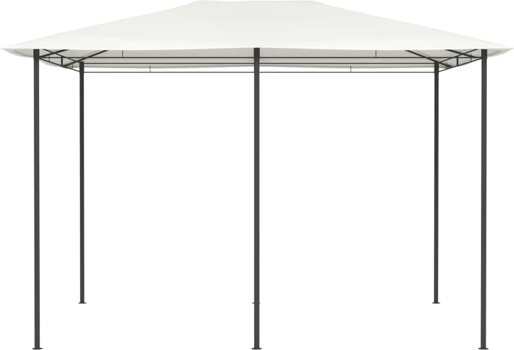 Pavillon de jardin 3x4m crème haute densité 160 g/m² résistant UV