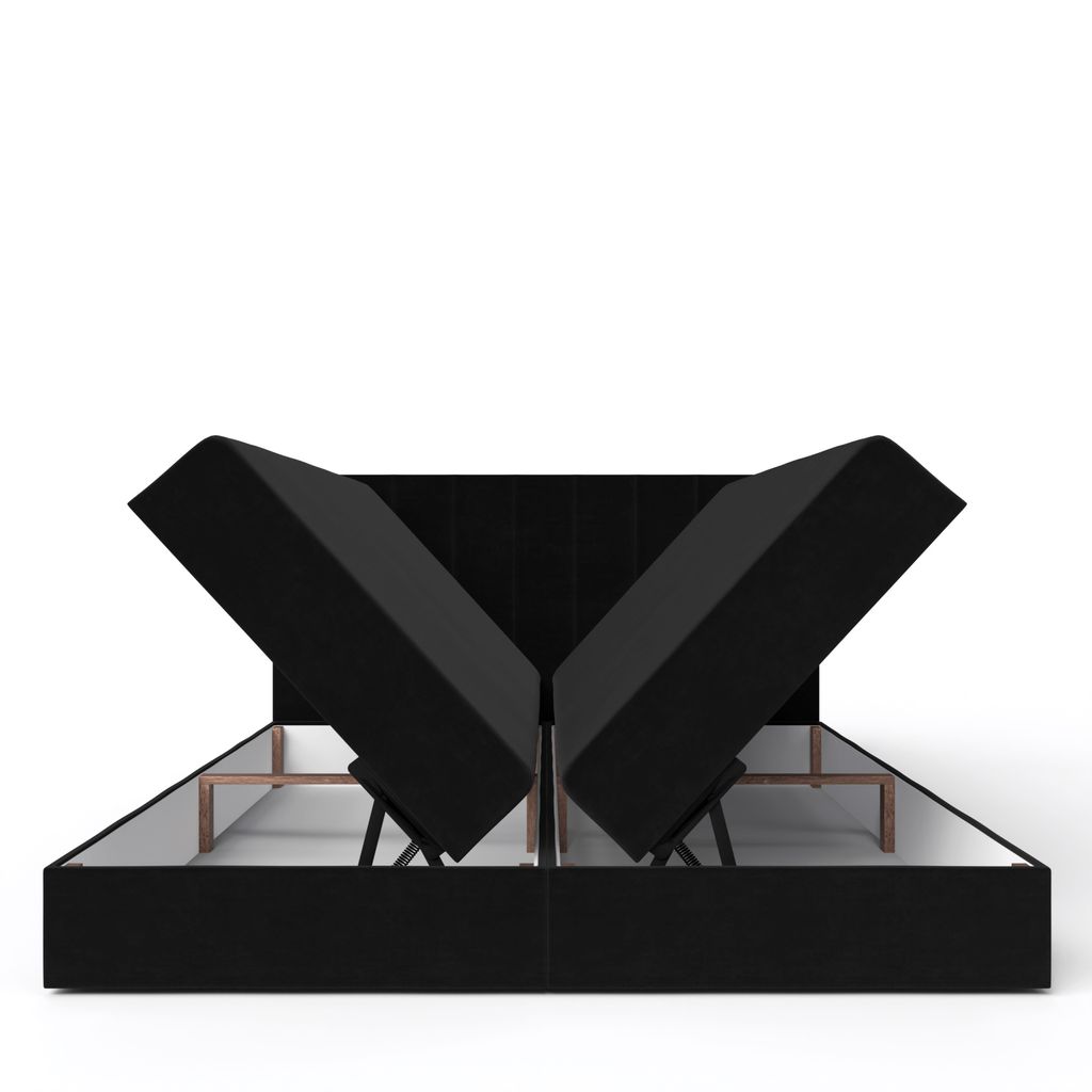 QLA Meubles Lit Boxspring Bergamo 180x200 avec 2 caissons Image du produit 