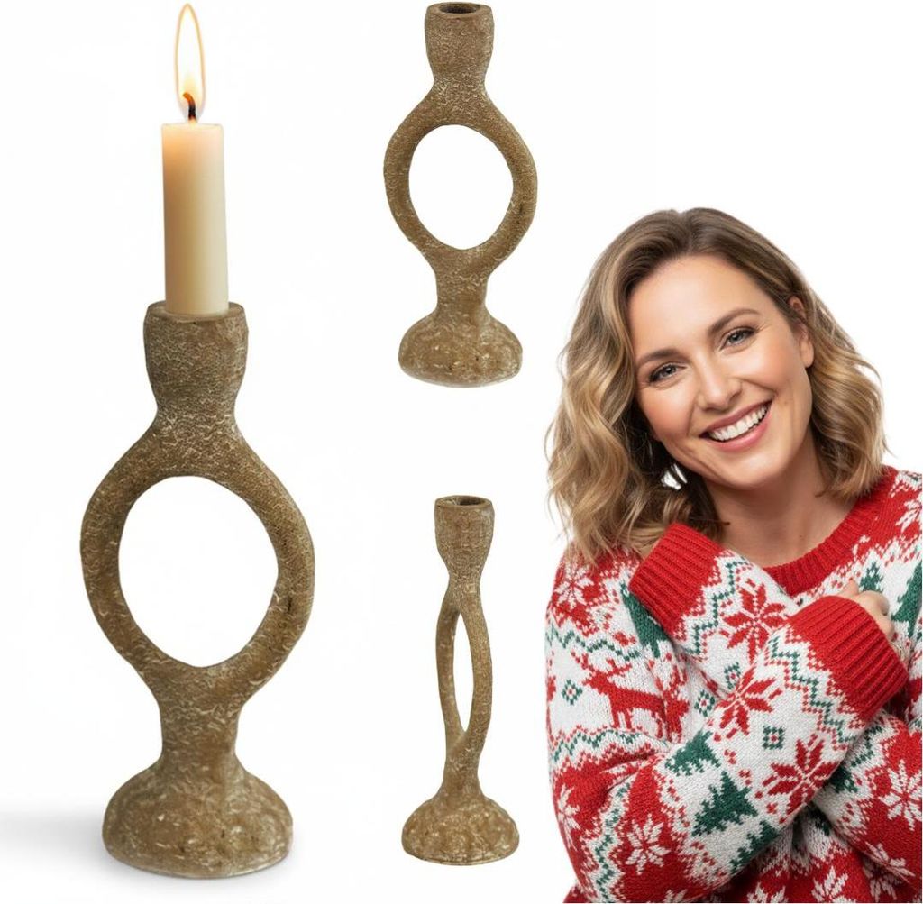 Kerzenständer Metall Kerzenhalter, Hoch Kerzenleuchter, Elegant Vintage Deko Kerzen Ständer eignen Sich für Party, Hochzeits