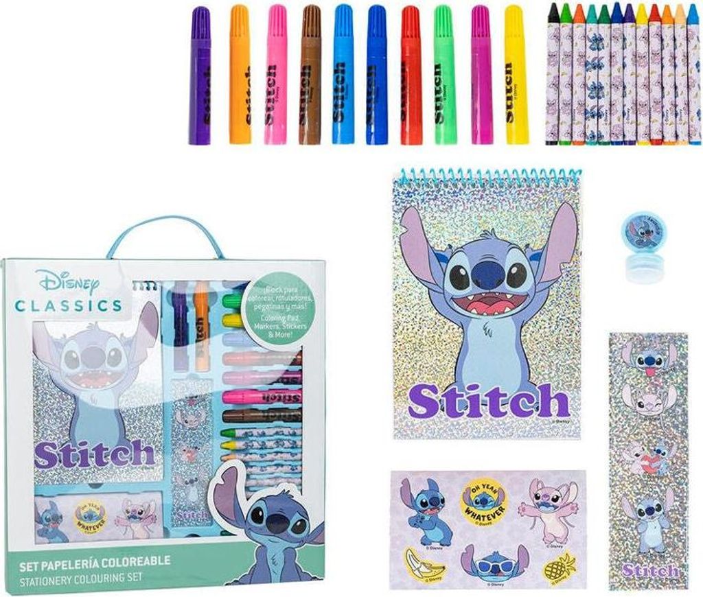 Stitch Mal-Schreinset für Kinder, 10-teilige Kollektion