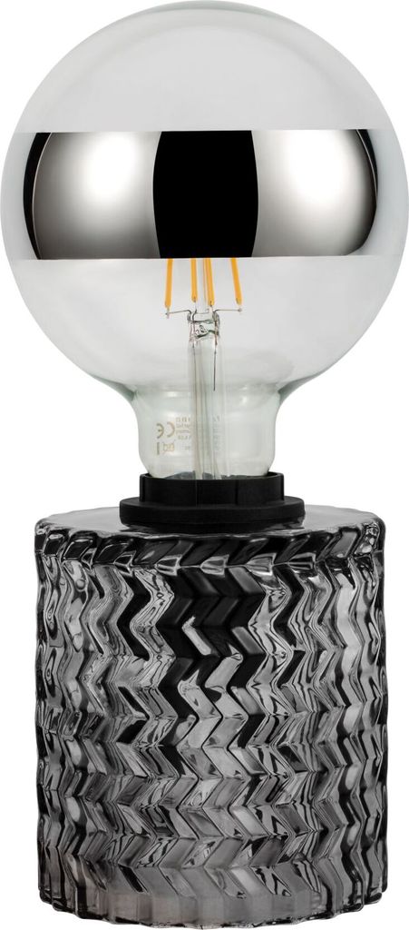 Pauleen Crystal Smoke Tischleuchte max20W E27 Rauchglas