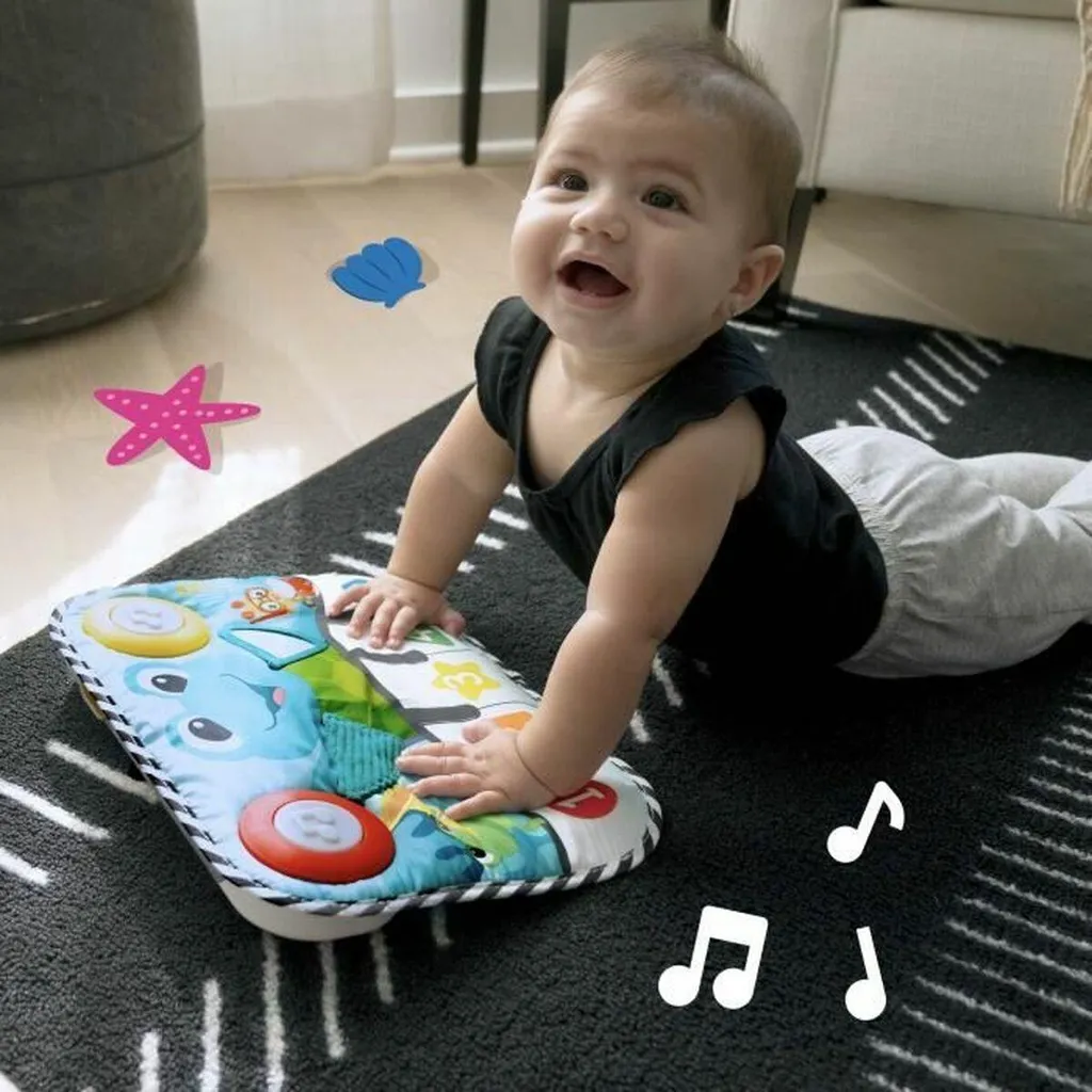 Coussin d'Éveil Musical Bébé avec Technologie Magic Touch Ocean Explorers