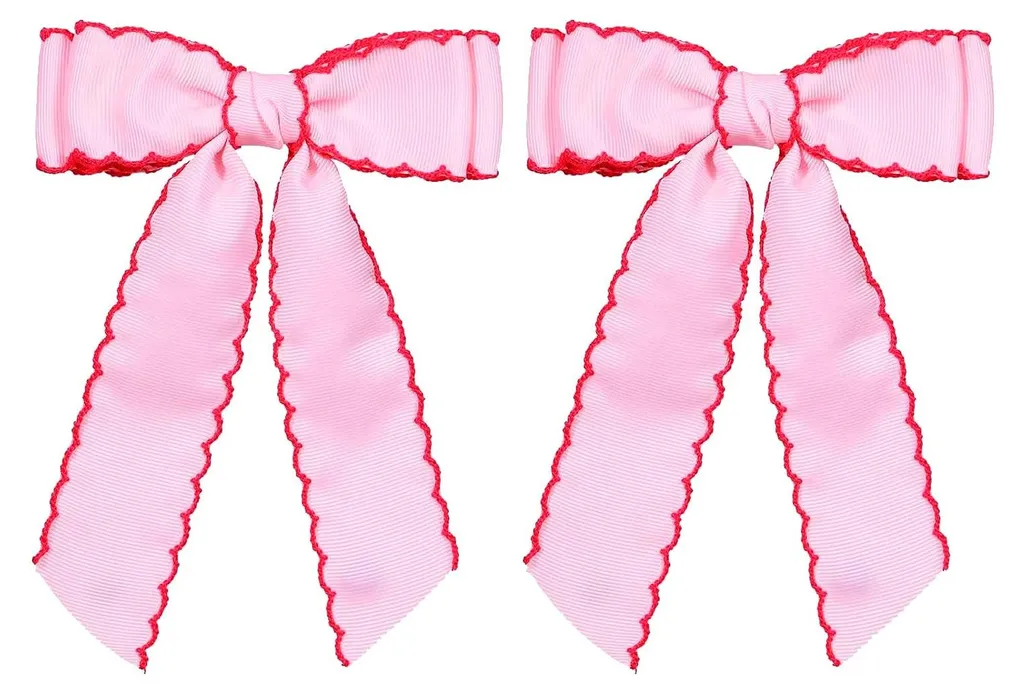 Barrettes anti-glisse nœuds 12,5 cm pour cheveux fins filles et femmes