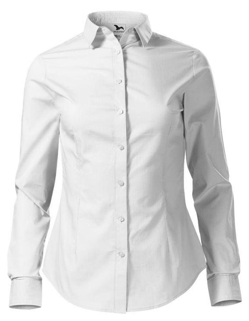 Malfini - "Style" Hemd für Damen, Langärmlig PP11683 (L) (Weiß)