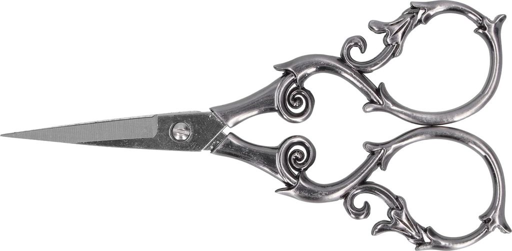 Retro Schere Edelstahl Kürbisform DIY Vintage Kleine Stickereien SchneidwerkzeugsGray Silber