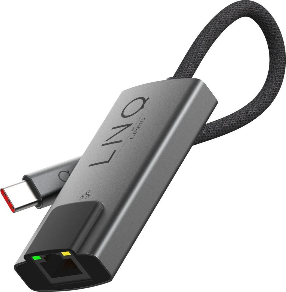 LINQ Connects 2.5GBE USB -C -Ethernet -Adapter, bis zu 2500 Mbit / s -Plug und Spiel, schnelles Multi -Gigabit