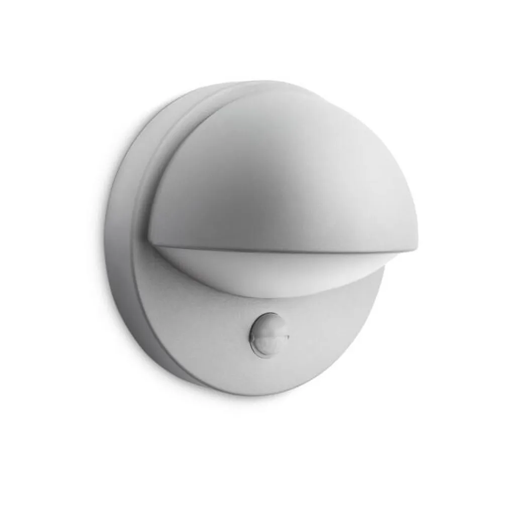 Luce Esterno Philips June Grigia con Sensore 42W - Sicurezza Casa
