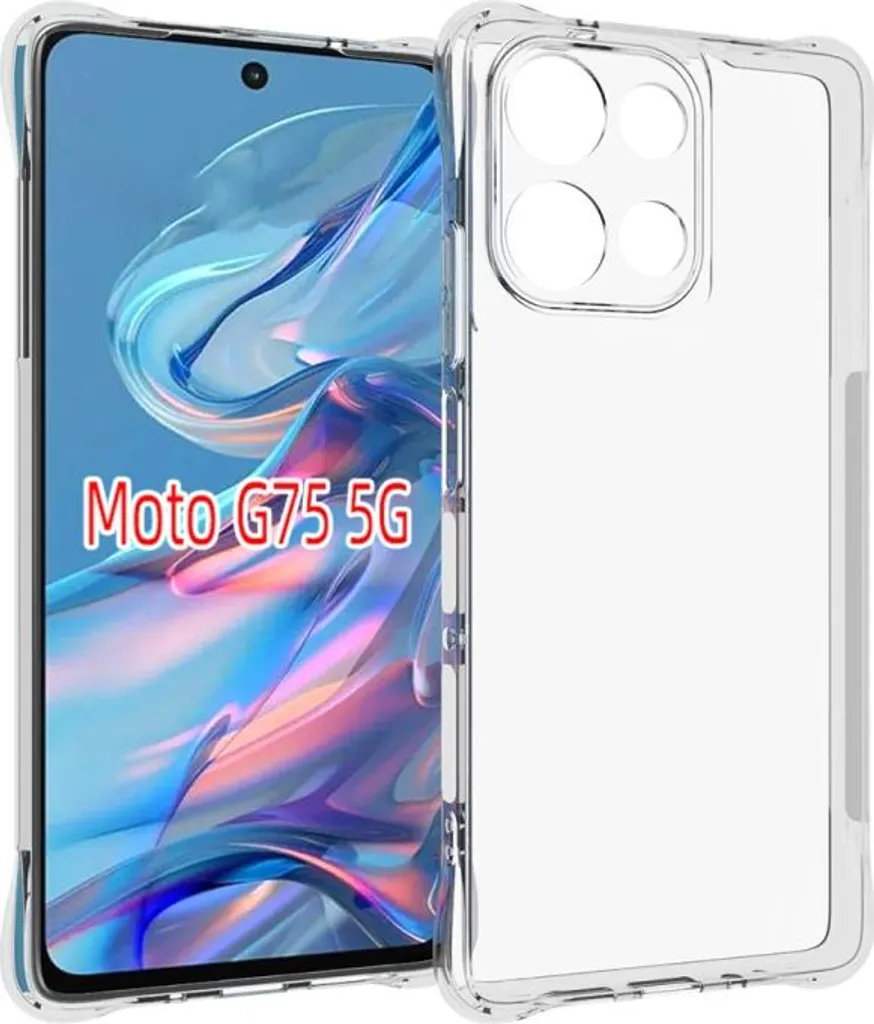Motorola Moto G75 Cover Invisibile: Armour Antishock Crystal Clear