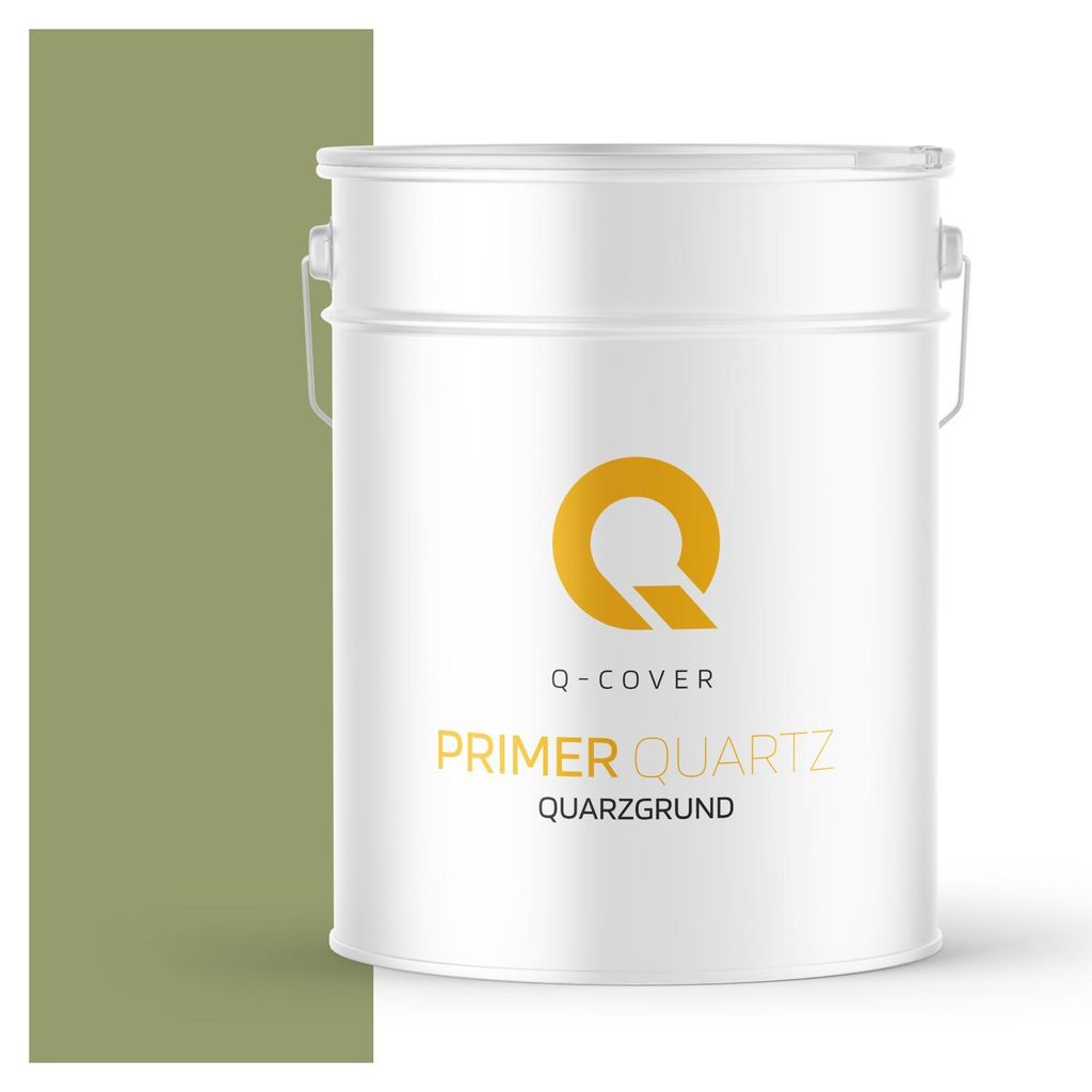 Quarzgrund für Silikonharz-Putz Froschgrün F484 15 kg – Haftgrund für innen & außen, quarzhaltige Grundierung Q-COVER